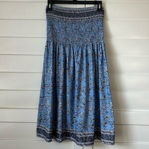 Blue Floral Women's Dress